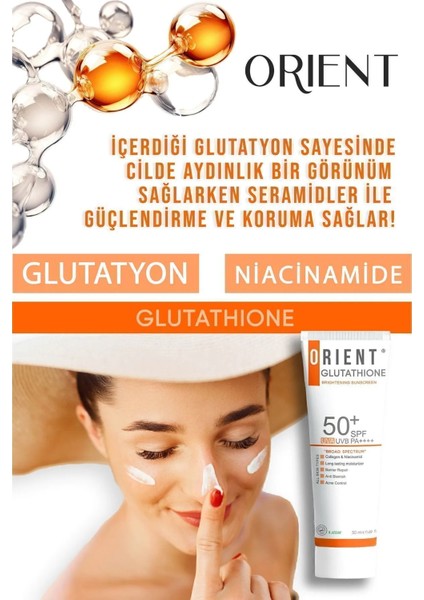 Glutatyonlu ve Kolajenli Yüksek Koruyuculu Leke Önleyici Spf 50 Güneş Kremi Vegan fiyatları