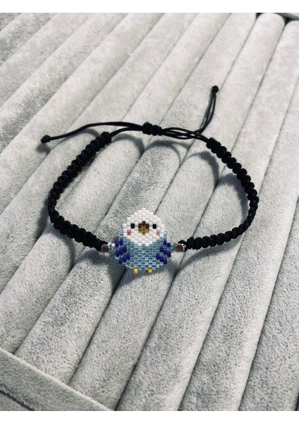 Sevimli Muhabbet Kuşu Mavi Miyuki Ayarlanabilir Bileklik fiyatları