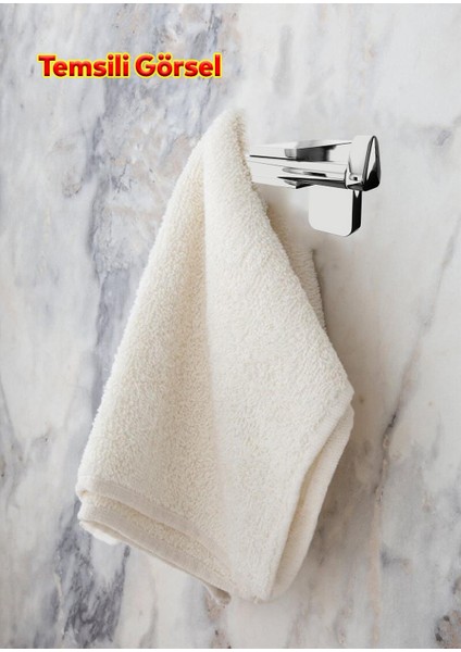 Banyo Bornoz Havlu Asma Askısı Lavabo Çatal 2'li Metal Sağlam Aparat Krom Askılık Vidalı fırsatları