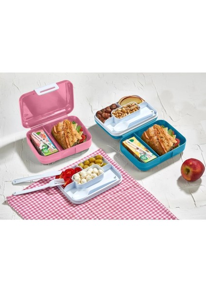 Design 2 Katlı Bölmeli Beslenme Kabı -LV-160