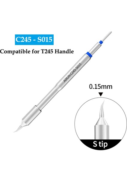 Aixun C245-S015 Ince Eğik Havya Ucu