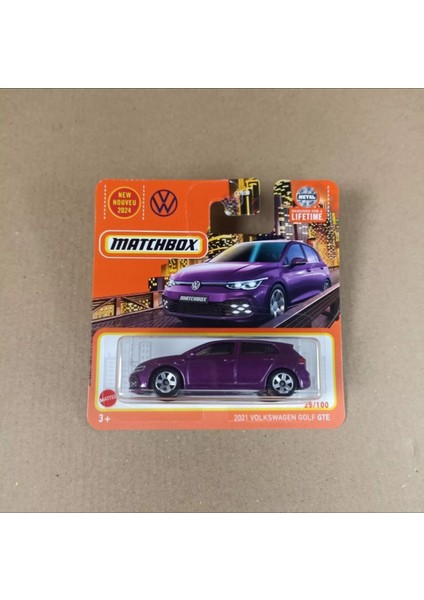Matchbox 2021 1/64 Volkswagen Golf Gte Mor Oyuncak Araba Koleksiyon Modeli