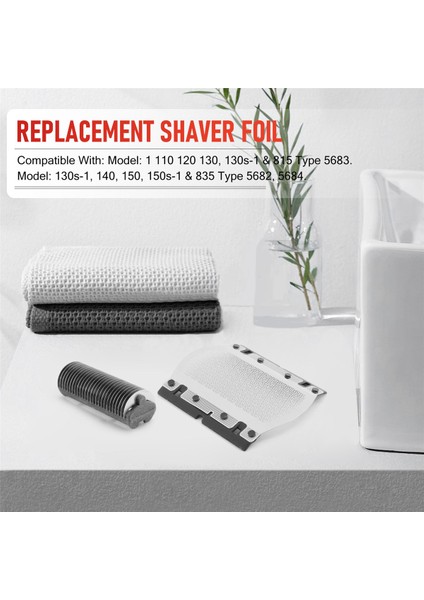 Braun Elektrikli Tıraş Makinesi Başlığı Omentum 11B Serisi 1 110 120 130 140 150 150S-1 130S-1 5684 5685 Bıçak Net + Tıraş Başlığı (Yurt Dışından)