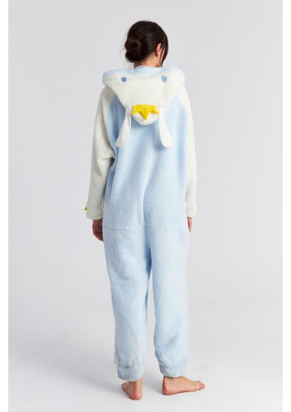 Kadın Mavi Taçlı Tavşan Fermuarlı Welsoft Tulum fırsatları