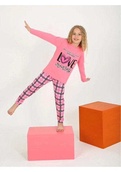 Kız Çocuk Uzun Kollu %100 Pamuklu Düğmeli Pijama Takımı 10/15 Yaş fiyatları