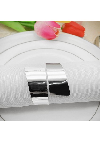 12 Adet Peçete Halkası, Daire Peçete Tutucu Düğün Noel Partisi Yemeği Masa Dekor Gümüş (Yurt Dışından) fırsatları