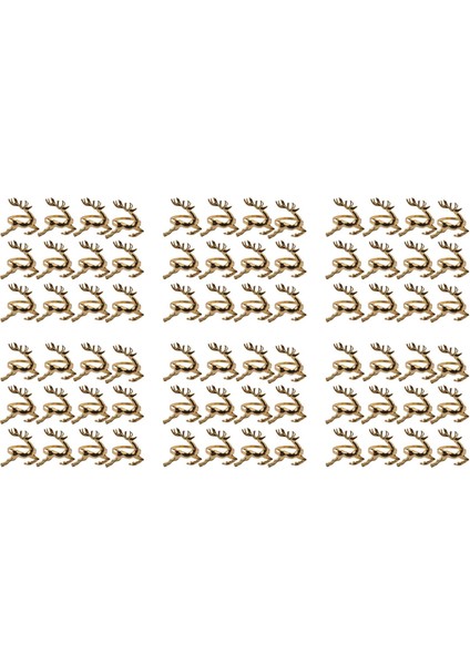 72 Adet Noel Elk Geyik Peçete Halkaları Altın Alaşımlı Peçete Toka Peçete Halkası Tutucu Otel Restoran Masa Dekorasyon (Yurt Dışından)