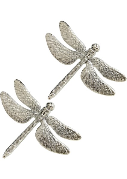 12 Adet Yusufçuk Peçete Halkası Gümüş Dıy Otel Düğün Ziyafet Masa Ekran Metal Peçete Toka Noel Dekorasyon (Yurt Dışından)