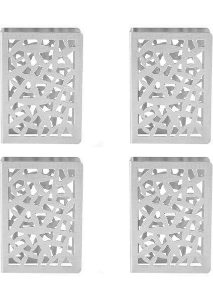 4x Peçete Tutucu Paslanmaz Çelik Masa Peçete Tutucu Kağıt Havlu Askısı Metal Dik Peçete Tutucu (Yurt Dışından)
