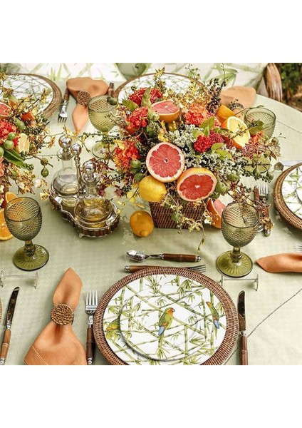 Sonbahar Peçete Halkaları 18'li Set, Masa Ayarı Için Vintage Peçete Halkası, Düğün Için El Yapımı Rattan Peçete Halkaları Tutucu (Yurt Dışından) fırsatları