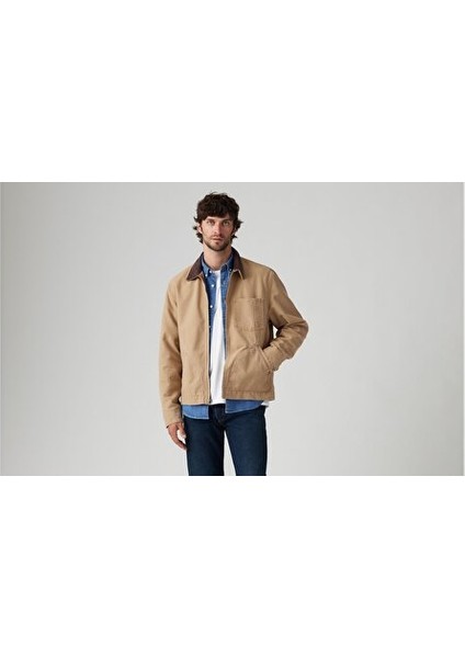 Full-Zip Mechanics Ceket Mont
