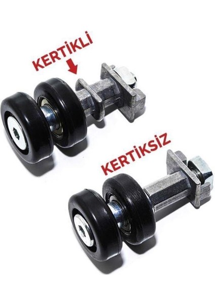 Mkm Cam Balkon Fırtına Teker Zamak Düz 200LÜ