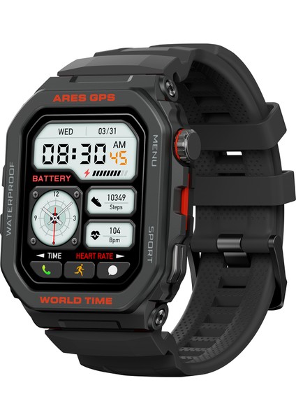 Ares Gps Siyah Akıllı Saat