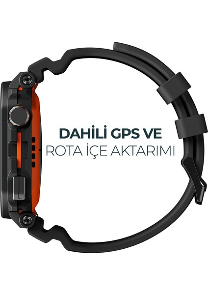 Ares Gps Siyah Akıllı Saat
