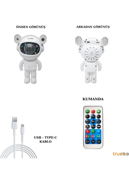 AstroLight Bluetooth Hoparlör Gece Lambası indirimleri