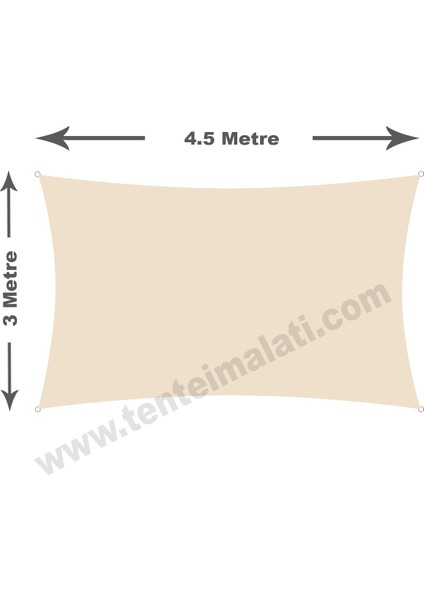 3x4.5 Metre Su Geçirmez Dikdörtgen Gölgelik Oxford Kumaş fiyatları