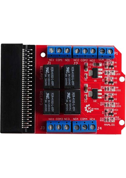 Microbit 4 Kanal Röle Modülü Kalkanı 5V Yüksek Tetik Programlama (Yurt Dışından)