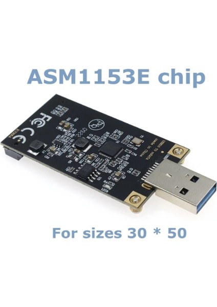 Msata'dan USB 3.0 Katı Hal Sürücüsüne Mobil Sabit Sürücüye ASM1153E Çipi (Yurt Dışından)