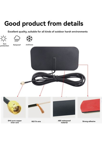 4g Lte Yama Anteni-Sma Erkek, Araç Yönlendirici Sinyal Güçlendirici 1 Metre (Yurt Dışından) fırsatları