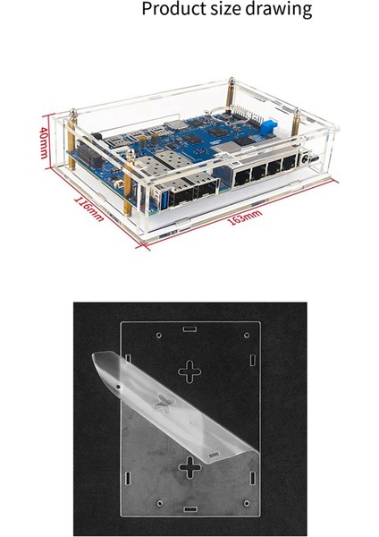 Banana Pi R4 Geliştirme Kartı Açık Kaynaklı Yönlendirici Koruyucu Kılıf (Yurt Dışından) fiyatları