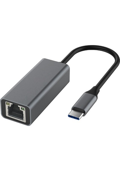 Her Türlü Dizüstü Bilgisayar Için Type-C - Ethernet Adaptörü Gri (Yurt Dışından)