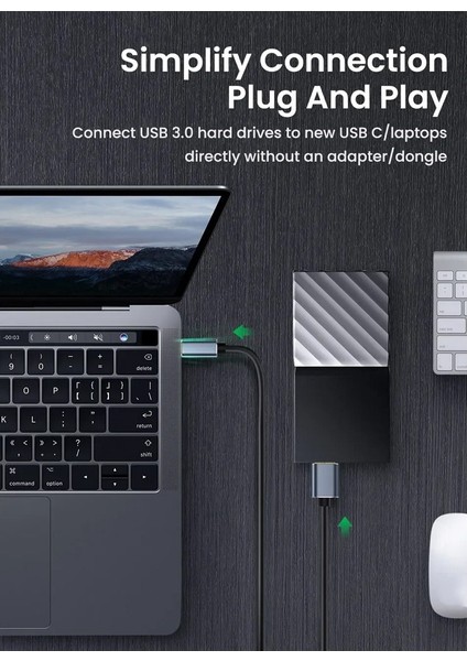 Typec - Micro-Usb 3.0 Kablosu 5gbps 5A Hızlı Şarj Kablosu,b (Yurt Dışından)