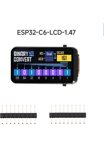 ESP32-C6 1.47 Inç LCD Geliştirme Kartı Wifi6 Desteği (Yurt Dışından)