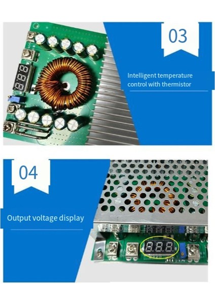 1500W 50A Ayarlanabilir Buck Dönüştürücü Güç Kaynağı (Yurt Dışından)