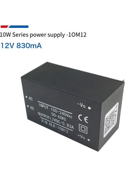 5 Adet Ac-Dc Güç Kaynağı Modülü Ac Dc Dönüştürücü 220V Ila 12V 10W (Yurt Dışından)