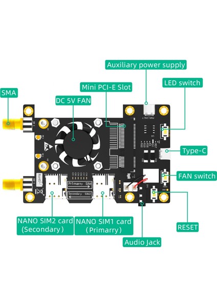 4g 3g Lte Wwan Modem Mini Pcı-E Mpcıe Kablosuz Modül Adaptörü (Yurt Dışından)