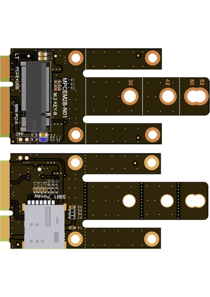 Mpcıe - Key-B Genişletme Yuvası Mınıpcı-E - M.2 Ngff Adaptör Kartı B (Yurt Dışından)