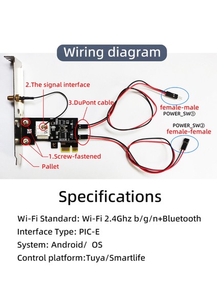 Tuya Akıllı Bilgisayar Güç Anahtarı Wifi Bilgisayar Açma/kapama Anahtarı Modülü (Yurt Dışından)