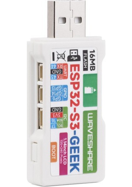 ESP32-S3 Geliştirme Kartı 1.14 Inç LCD Ekran Wifi ve Bluetooth (Yurt Dışından)