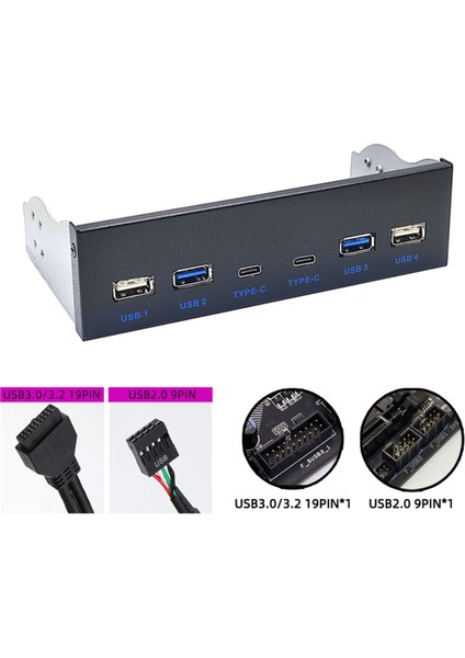 Masaüstü Için USB 3.0 Ön Panel 5.25 Inç Cd-Rom Sürücü Yuvası (Yurt Dışından)