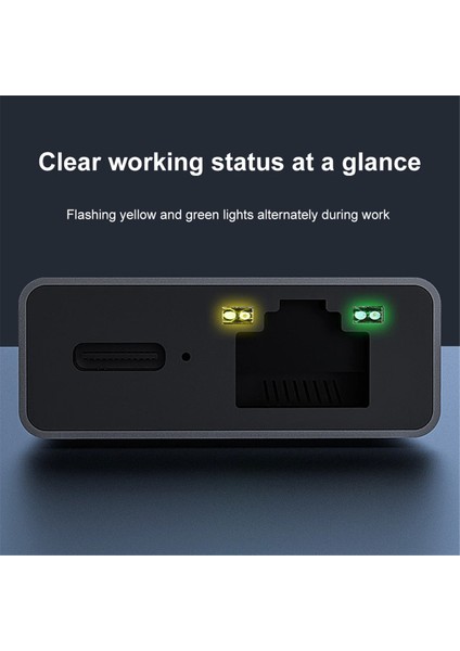 Tv 4K USB Dock Adaptörü Ethernet USB C'den Ethernet Adaptörüne (Yurt Dışından)