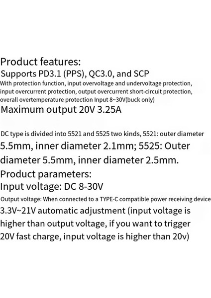 PD65W Hızlı Şarj Modülü A (Yurt Dışından)