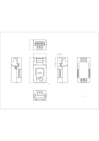 M5NANOC6 Düşük Güçlü Iot Geliştirme Kartı Yerleşik ESP32-C6FH4 (Yurt Dışından)
