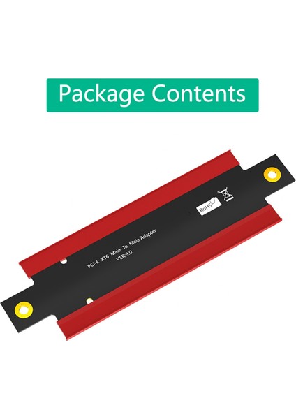 Pcı Express 3.0 16X Erkekten Erkeğe Adaptör Konnektörü Yükseltici Dönüştürücü (Yurt Dışından)