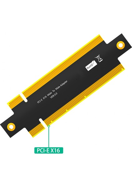 Pcı Express 3.0 16X Erkekten Erkeğe Adaptör Konnektörü Yükseltici Dönüştürücü (Yurt Dışından)