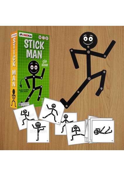 Stick Man Çocuklar Için Eğitici Aktivite Oyuncağı Bionic Man Oyuncağı