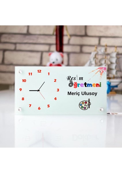 Ressamlara Özel Tasarımlı Masa Üstü Cam Saat modelleri