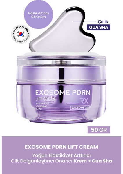 Exosome Pdrn Yoğun Elastikiyet ve Cilt Dolgunlaştırıcı Maxclinic Krem + Gua Sha