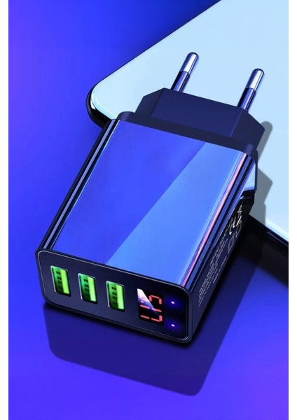 A8 LED Göstergeli Şarj Adaptörü -3 Port