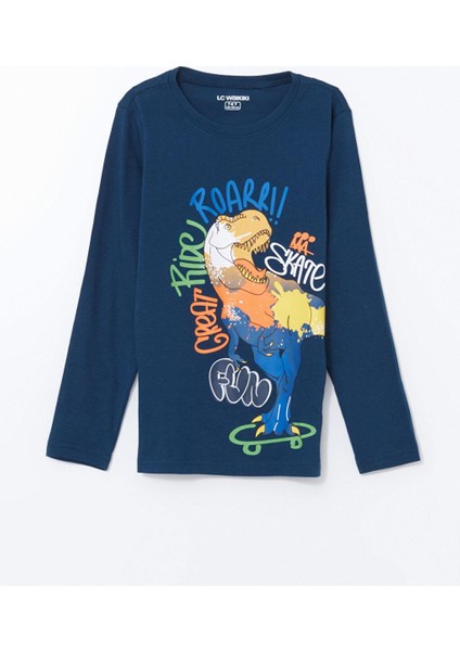Lcw Kids Bisiklet Yaka Dinozor Baskılı Erkek Çocuk Pijama Takımı fiyatları