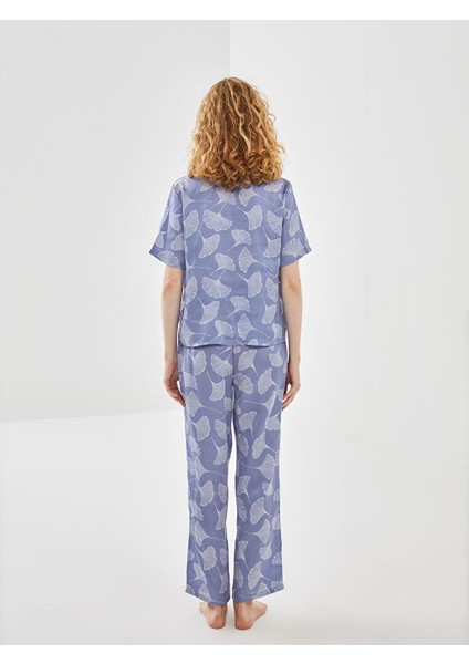 Lcw Dream Gömlek Yaka Desenli Saten Kadın Pijama Takımı fırsatları
