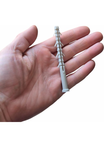 Uzun Boy Plastik 10 cm Siding Kasa Dübeli 8 mm - 100 Adet