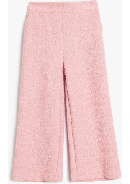 Cep Detaylı Geniş Paça Tüvit Pantolon