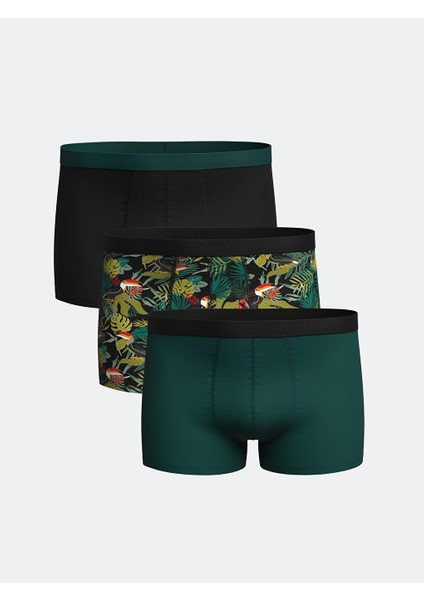 Lc Waıkıkı Standart Kalıp Pamuklu Esnek Erkek Boxer 3'lü