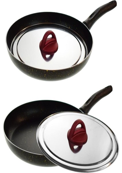 Zenlife Kapaklı Teflon Balık Tava No:32