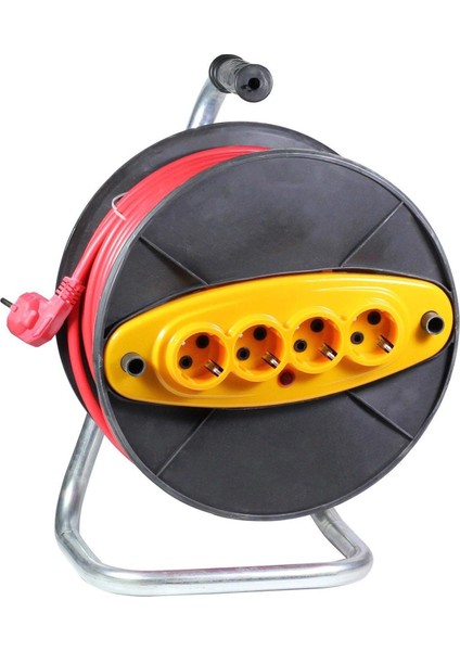 Dörtlü Makaralı Grup Priz Kablolu 3x1.5 20MT